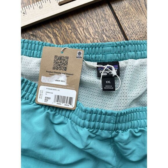 Patagonia Men's 5" Inseam Baggies Swim Shorts Size XXL Subtidal Blue 57022 New - Picture 2 of 7